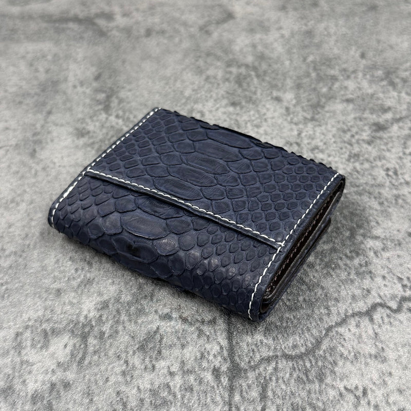 パイソン 三つ折り財布 8208 - NAVY/ネイビー