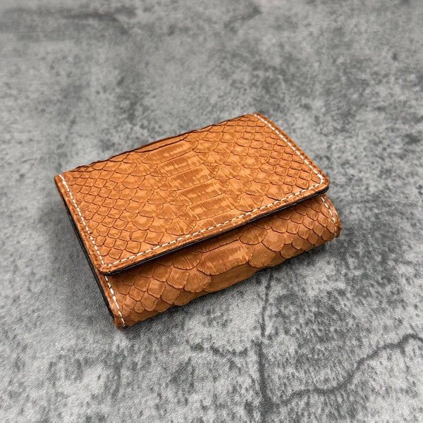 パイソン 三つ折り財布 8208 - ORANGE/オレンジ
