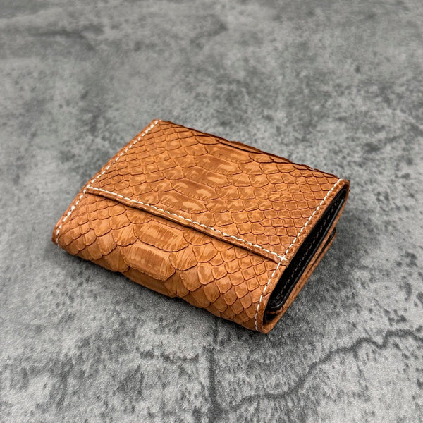 パイソン 三つ折り財布 8208 - ORANGE/オレンジ