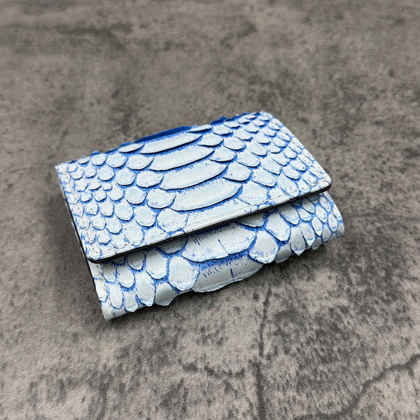 パイソン 三つ折り財布 8208SPC - WHITE＆BLUE/ホワイト＆ブルー