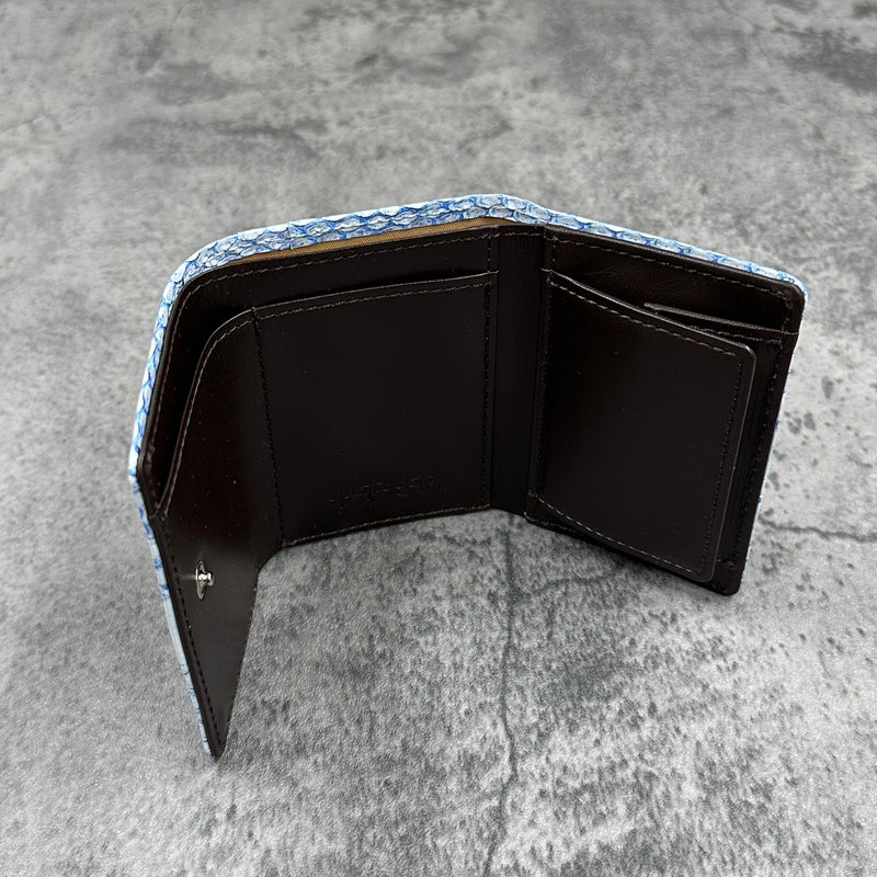 パイソン 三つ折り財布 8208SPC - WHITE＆BLUE/ホワイト＆ブルー