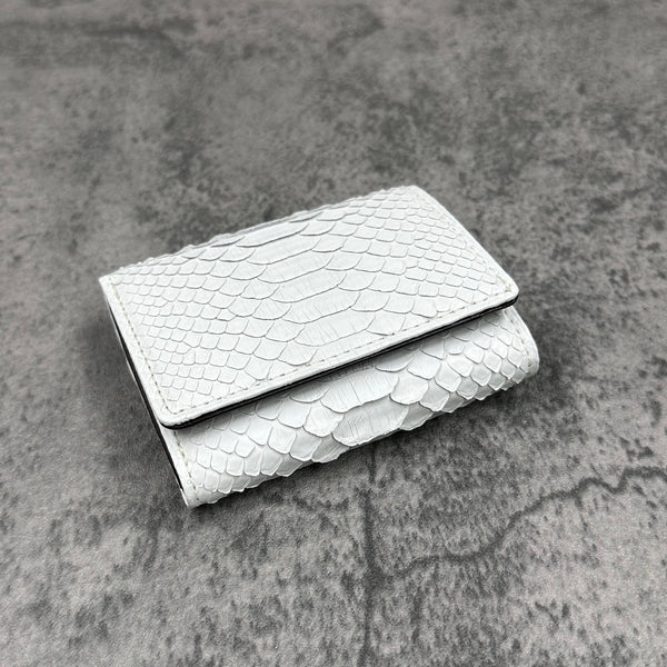 パイソン 三つ折り財布 8208 - WHITE/ホワイト