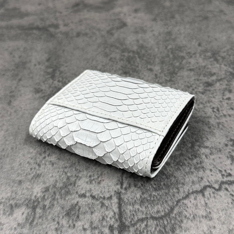 パイソン 三つ折り財布 8208 - WHITE/ホワイト