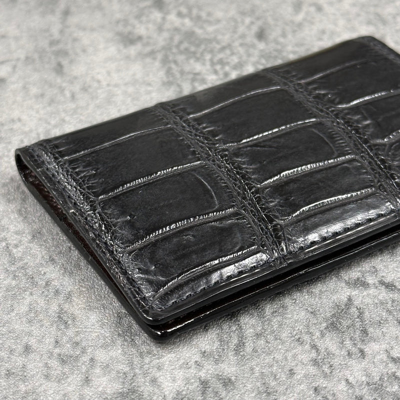 クロコダイル カード入れ 8209 - BLACK/ブラック