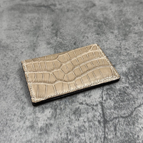 クロコダイル カード入れ 8209 - GREIGE/グレージュ