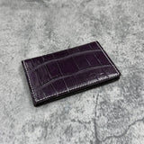 クロコダイル カード入れ 8209 - PURPLE/パープル