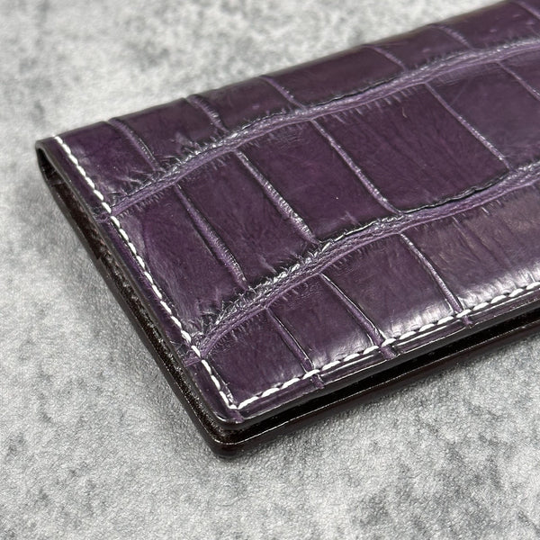 クロコダイル カード入れ 8209 - PURPLE/パープル