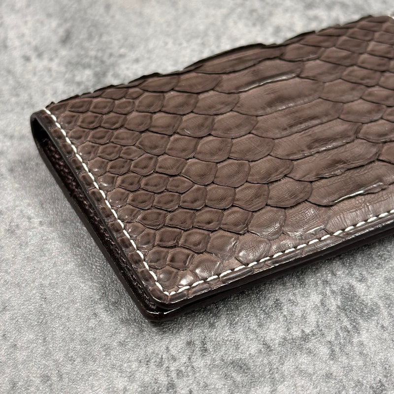 パイソン カード入れ 8210- BROWN/ブラウン