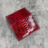 パイソン カード入れ 8210 - 腑付きレッド
