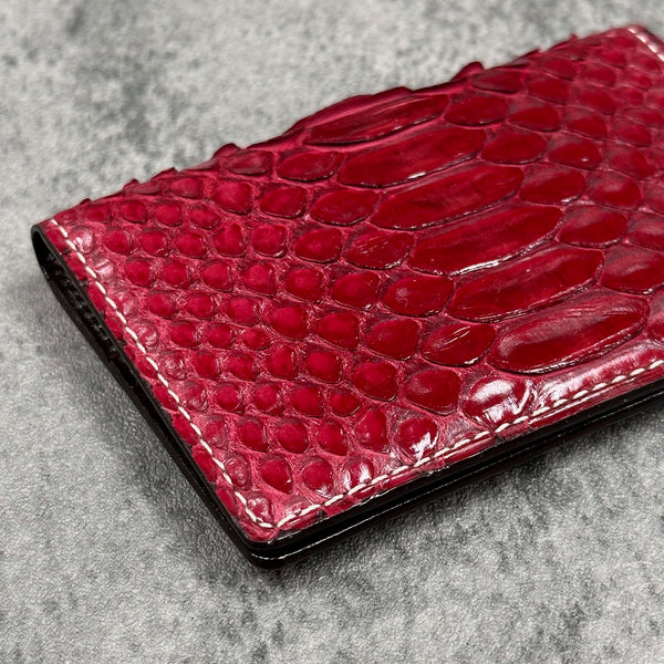 パイソン カード入れ 8210 - G.RED/グロスレッド