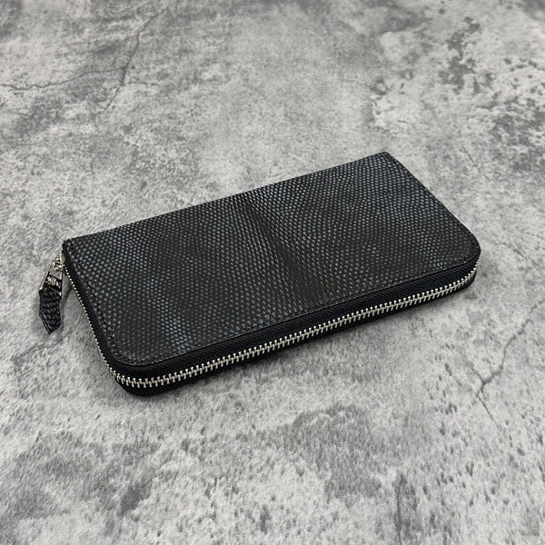 リザード(吟スリ) 長財布 8212 - CHARCOAL/チャコール