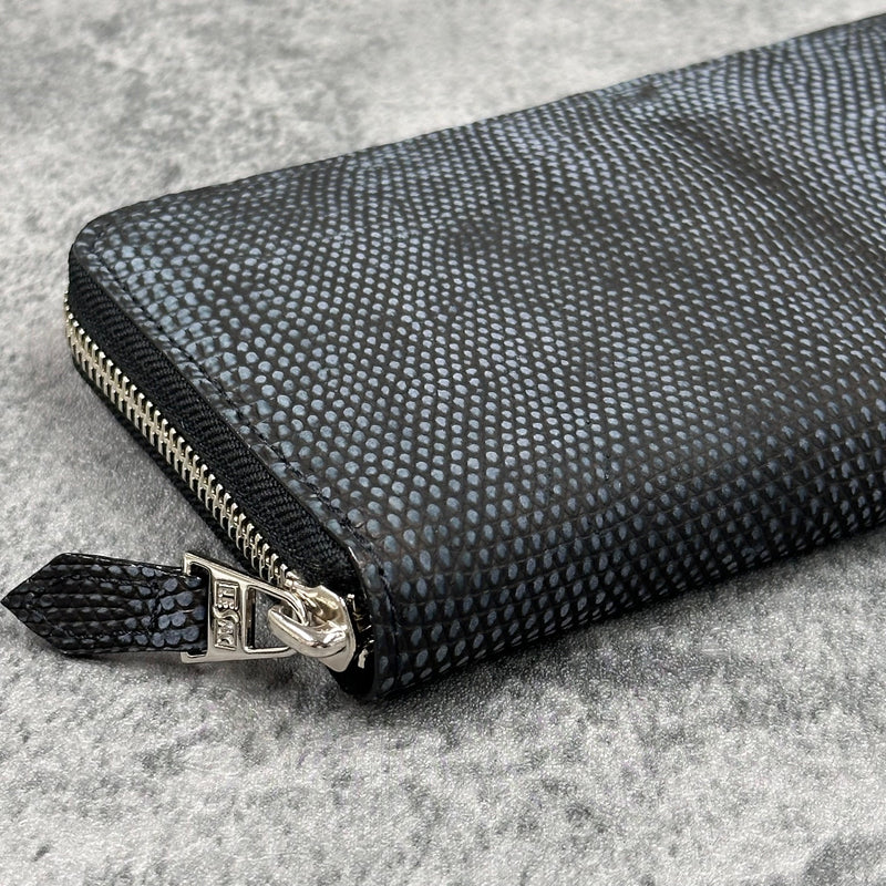 リザード(吟スリ) 長財布 8212 - CHARCOAL/チャコール