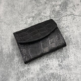 クロコダイル 三つ折り財布 8213 - BLACK/ブラック
