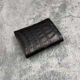 クロコダイル 三つ折り財布 8213 - BLACK/ブラック
