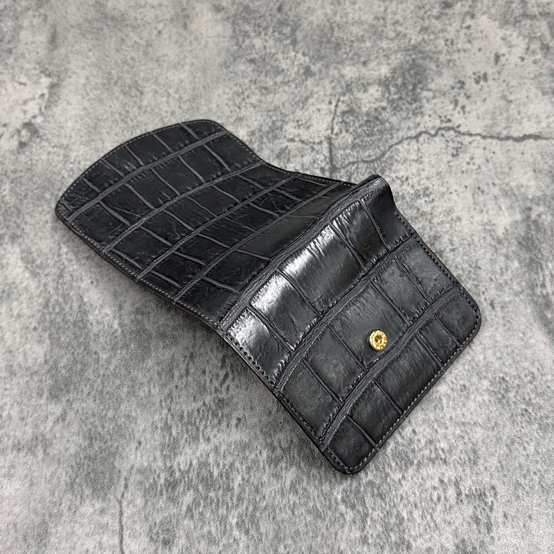 クロコダイル 三つ折り財布 8213 - DARK GREY/ダークグレー