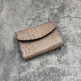 クロコダイル 三つ折り財布 8213 - GREIGE/グレージュ