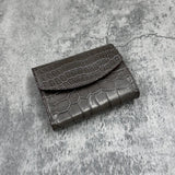 クロコダイル 三つ折り財布 8213 - GREY/グレー