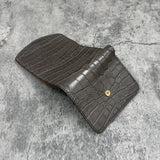 クロコダイル 三つ折り財布 8213 - GREY/グレー
