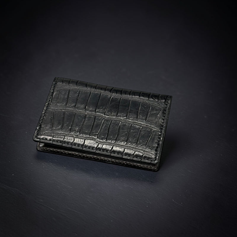 クロコダイル カード入れ (名刺入れ) ワニ革 本革 メンズ レディース