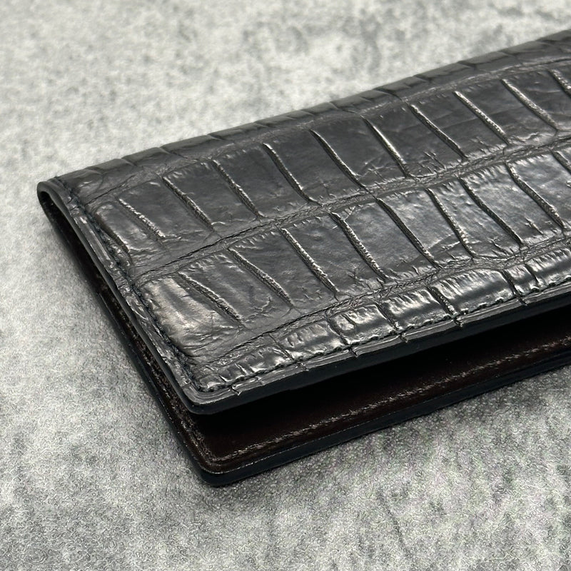 クロコダイル カード入れ (名刺入れ) ワニ革 本革 メンズ レディース