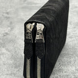 象革のダブルファスナー長財布