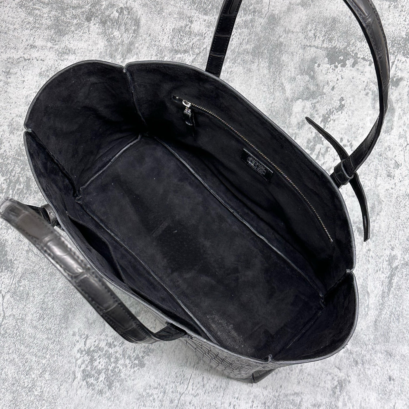 クロコダイル トートバッグ BILBAO - BLACK/ブラック – Le'sac