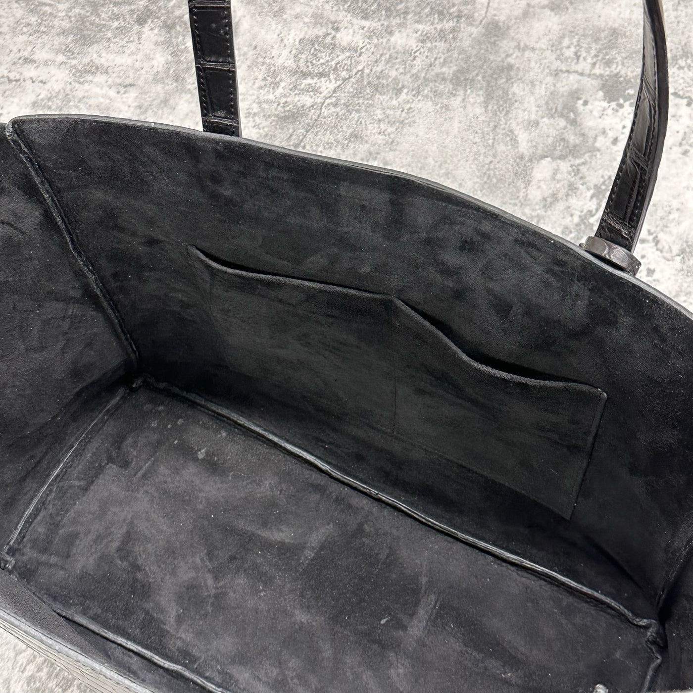 クロコダイル トートバッグ BILBAO - BLACK/ブラック – Le'sac