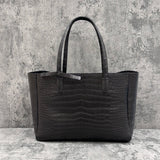 クロコダイル トートバッグ BILBAO - BLACK/ブラック