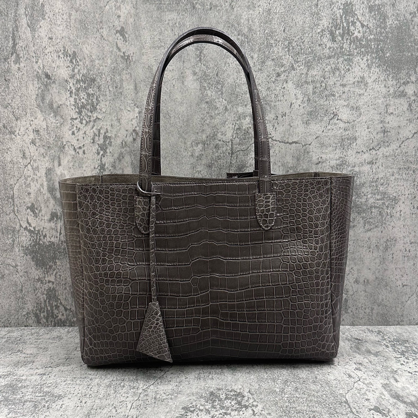 クロコダイル トートバッグ BILBAO - GREY/グレー – Le'sac