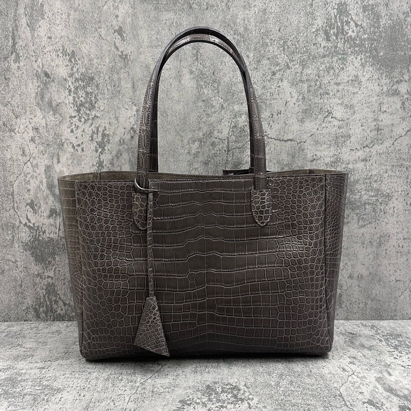 クロコダイル トートバッグ BILBAO - GREY/グレー