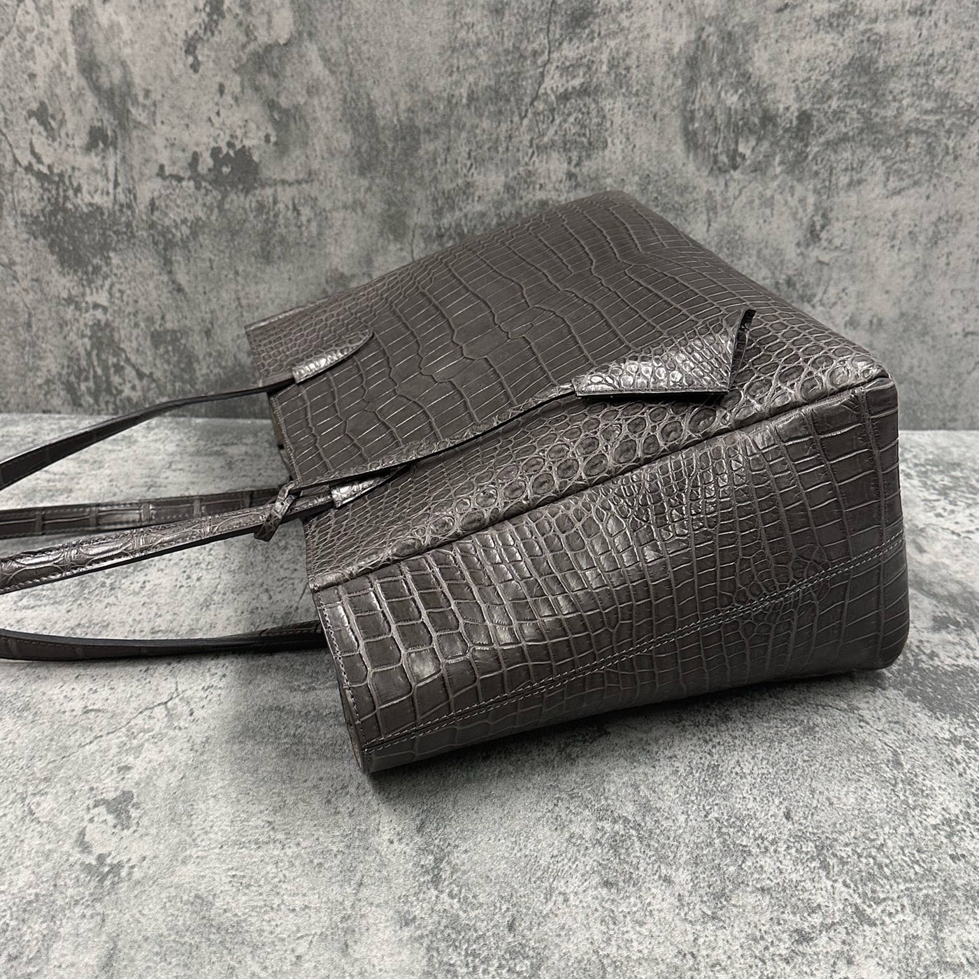 クロコダイル トートバッグ BILBAO - GREY/グレー – Le'sac