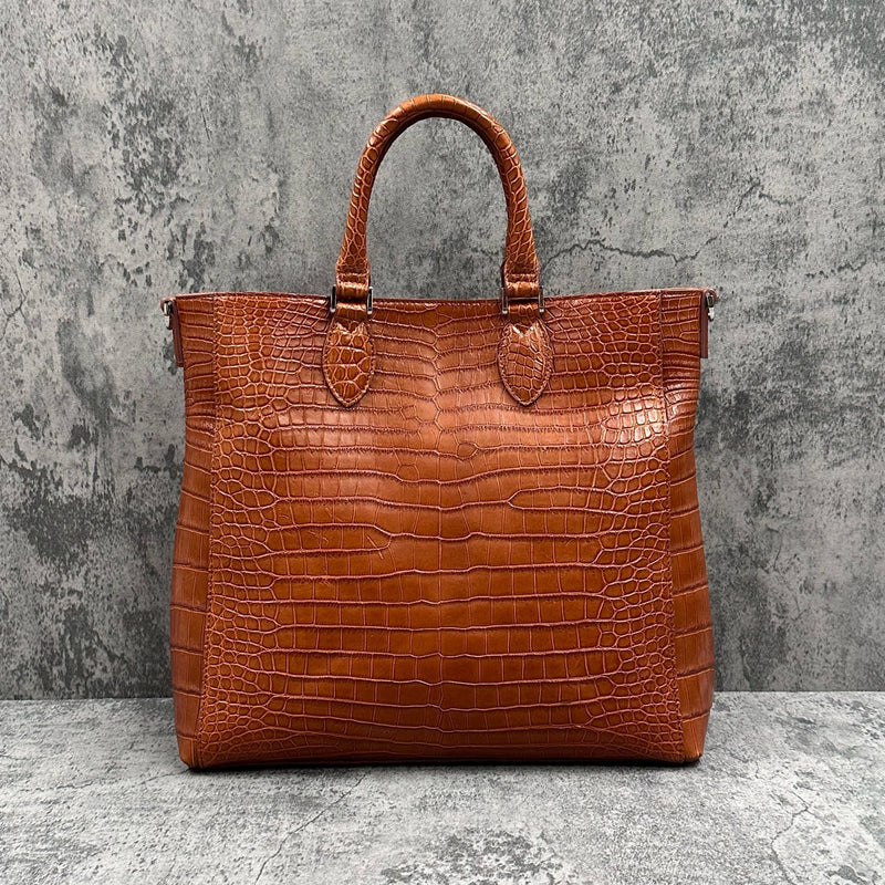 クロコダイル トートバッグ CALON - COGNAC/コニャック