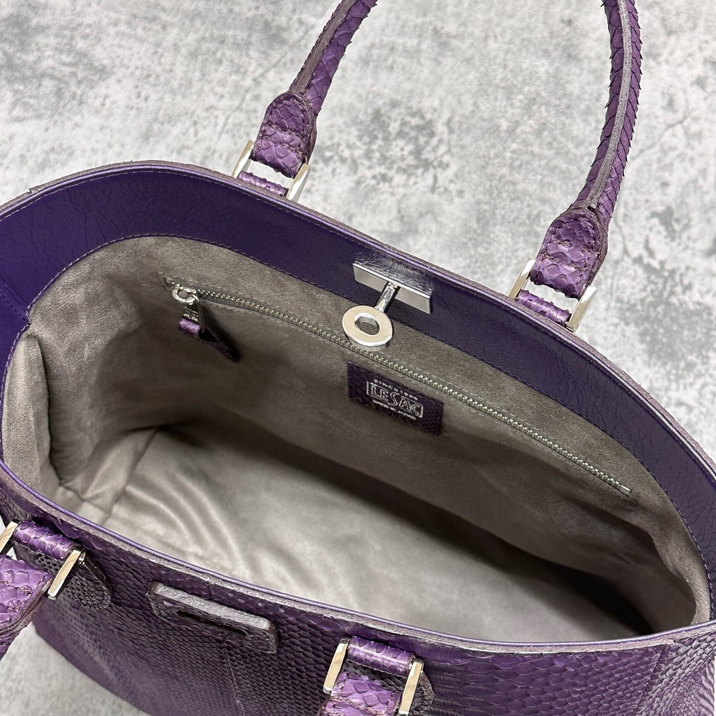 パイソン トートバッグ CALON - PURPLE/パープル – Le'sac