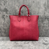 パイソン トートバッグ CALON - RED/レッド