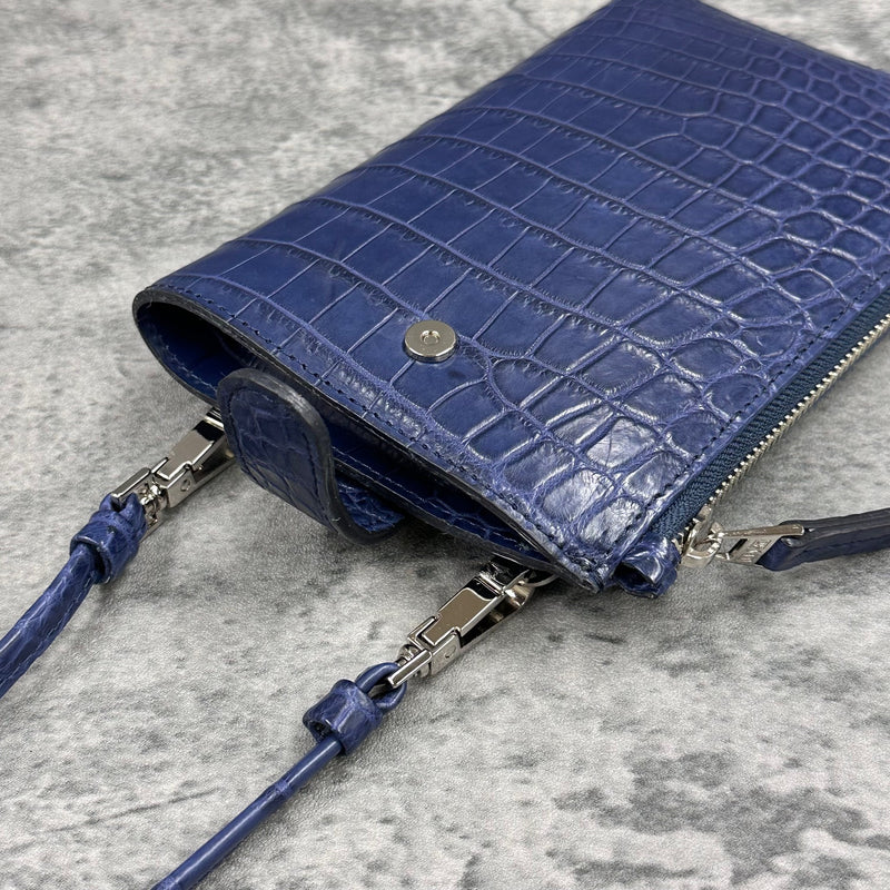 クロコダイル スマホショルダー CAPRI - DENIM/デニム
