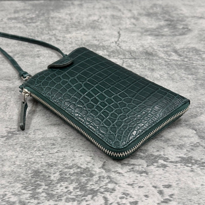 クロコダイル スマホショルダー CAPRI - GREEN/グリーン