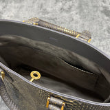 金箔付き蛇革トートバッグ