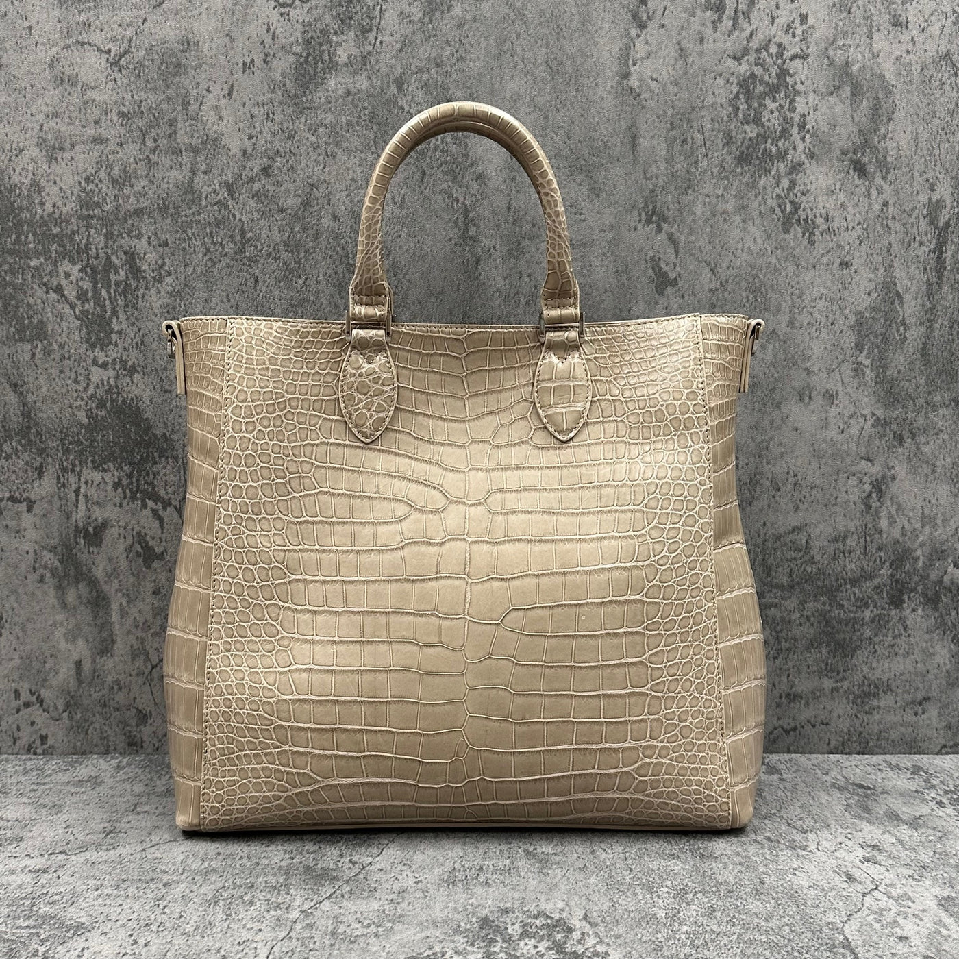 クロコダイル トートバッグ CALON - BEIGE/ベージュ – Le'sac