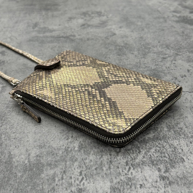 パイソンのスマホショルダー