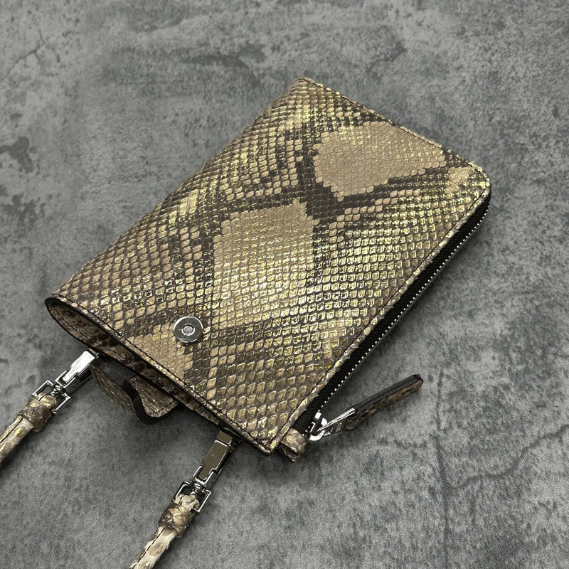 パイソンのスマホショルダー