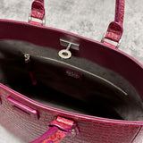 クロコダイル トートバッグ CALON - BORDEAUX/ボルドー