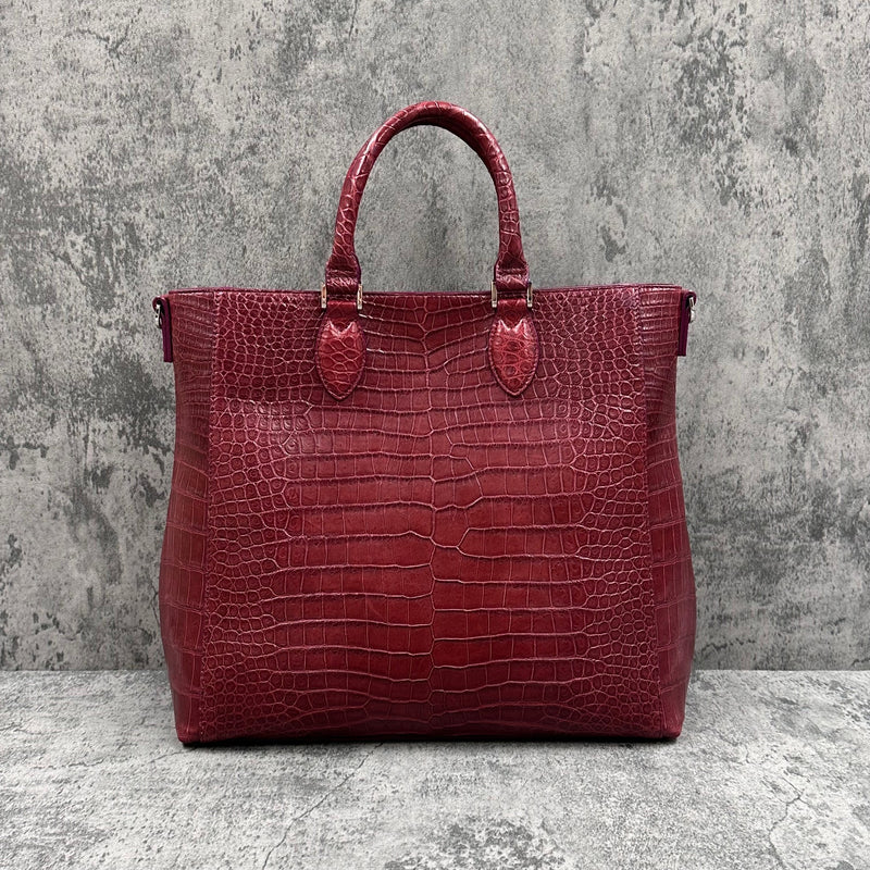 クロコダイル トートバッグ CALON - BORDEAUX/ボルドー
