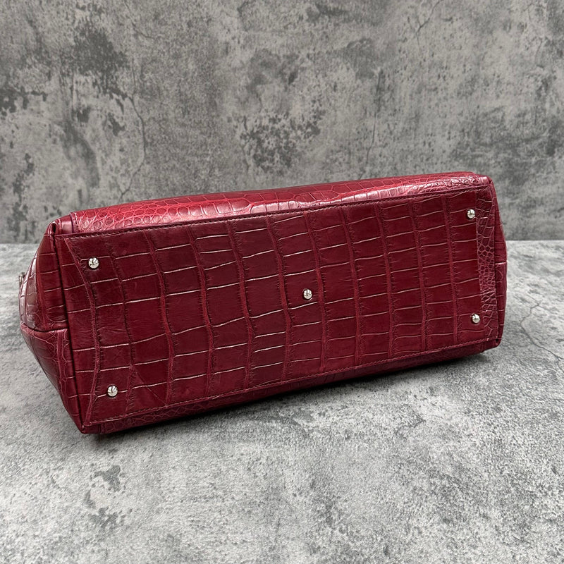 クロコダイル トートバッグ CALON - BORDEAUX/ボルドー