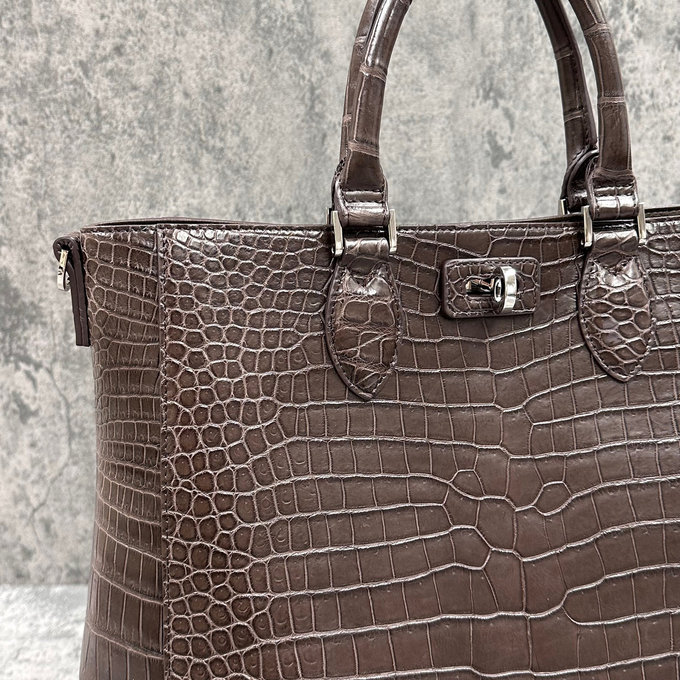 美品　Roen ロエン　トート　クロコ　ロエンバッグ　ブラウン　スカル 美品 Roen ロエン トート クロコ ロエンバッグ ブラウン スカル