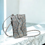 パイソンのスマホショルダー