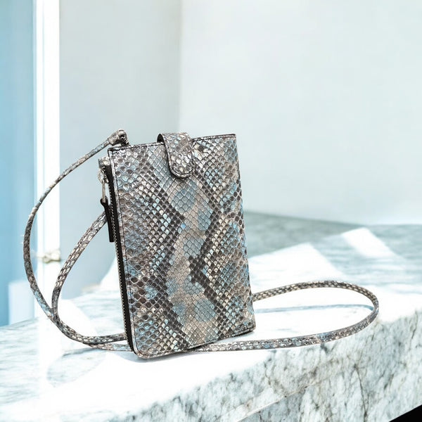 パイソンのスマホショルダー