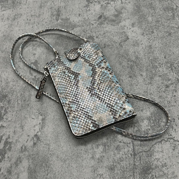 パイソンのスマホショルダー