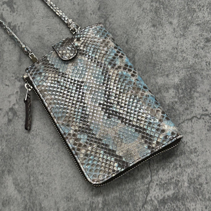 パイソンのスマホショルダー