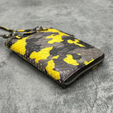 パイソンのスマホショルダー