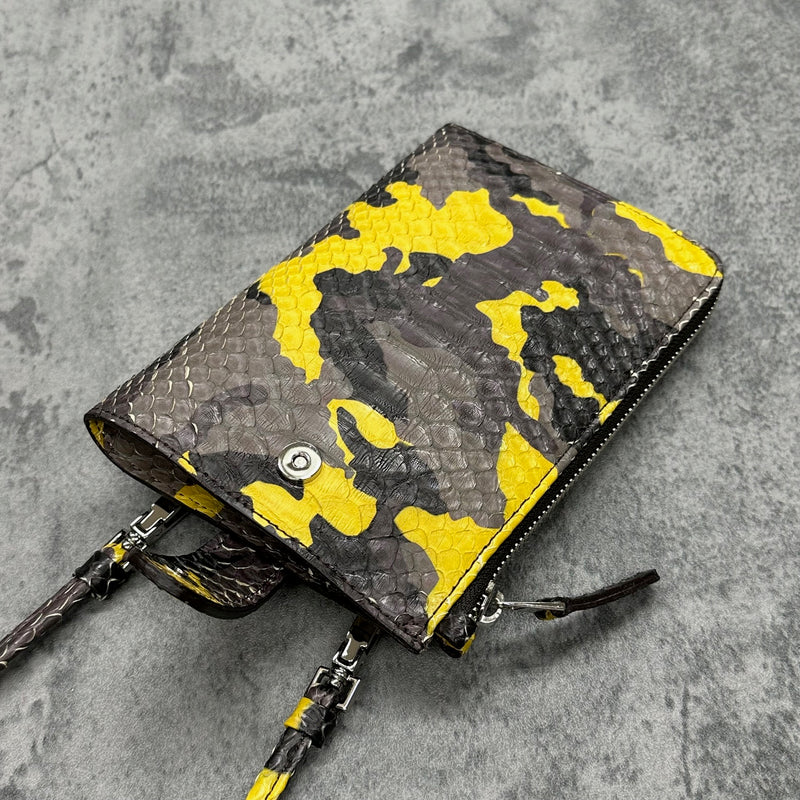 パイソンのスマホショルダー